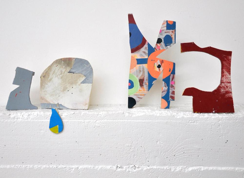 Never Contained the Landscape, 2018, acrylic on wood, various sizes