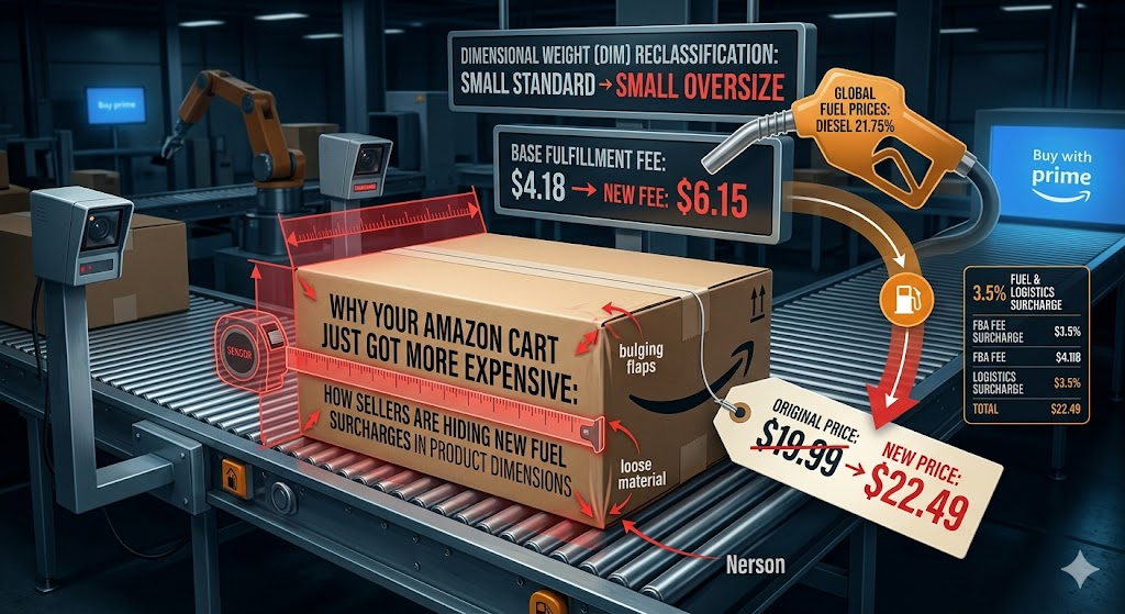 Why Your Amazon Cart Just Got More Expensive: How Sellers are Hiding New Fuel Surcharges in Product Dimensions