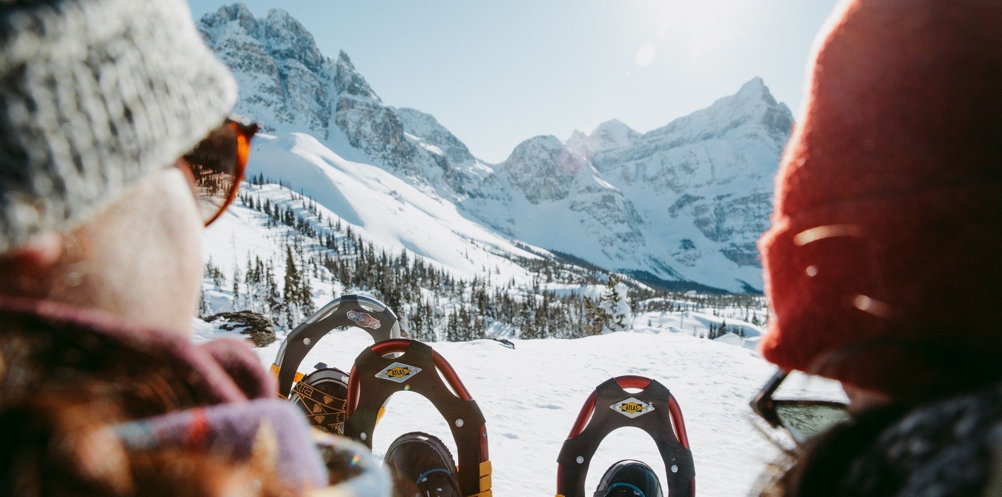 Snowshoeing in Marvel Pass, Banff National Park