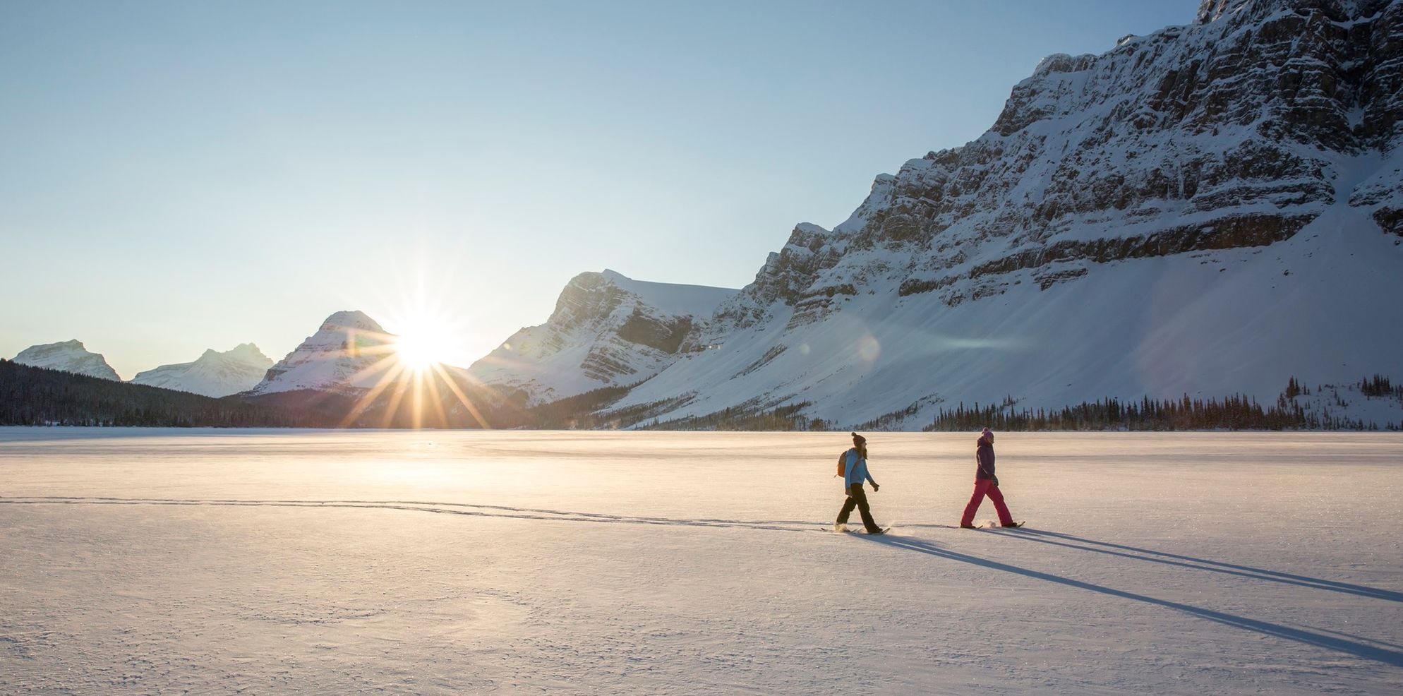 Winter Snowshoeing Bow Lake 2016 - Noel Hendrickson