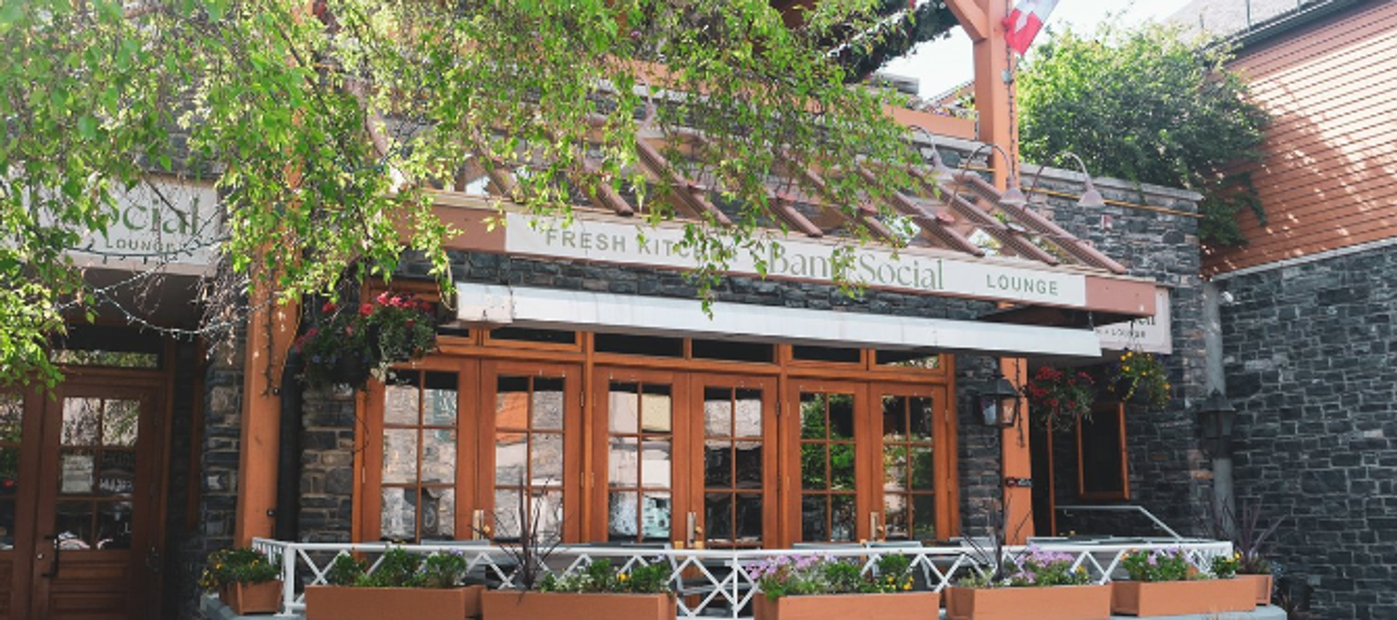 The outside view of the Banff Social Fresh Kitchen + Bar