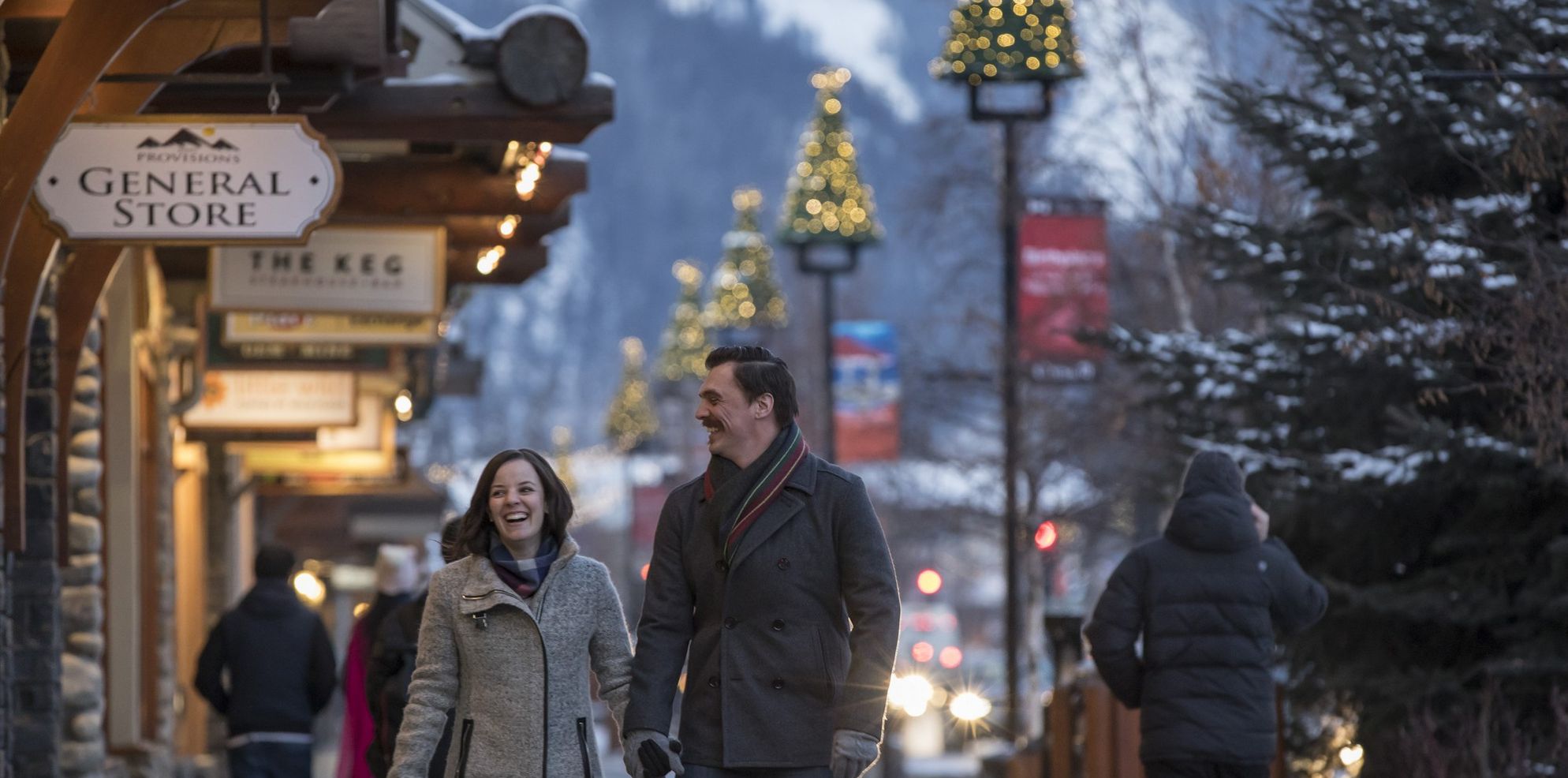 Christmas, Banff Avenue, Banff National Park