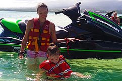 Jet-skiing to the Grand Cul-de-Sac Marin