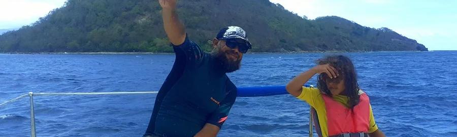 Excursion aux saintes en catamaran de 8m