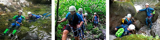 Aquarando canyoning tour, Guadeloupe