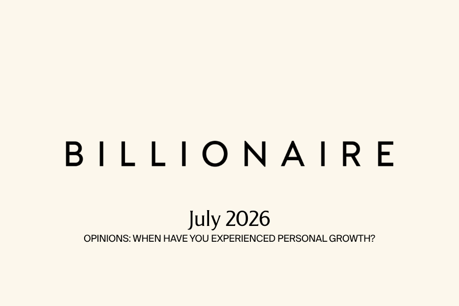 Billionaire Magazine Cover Page