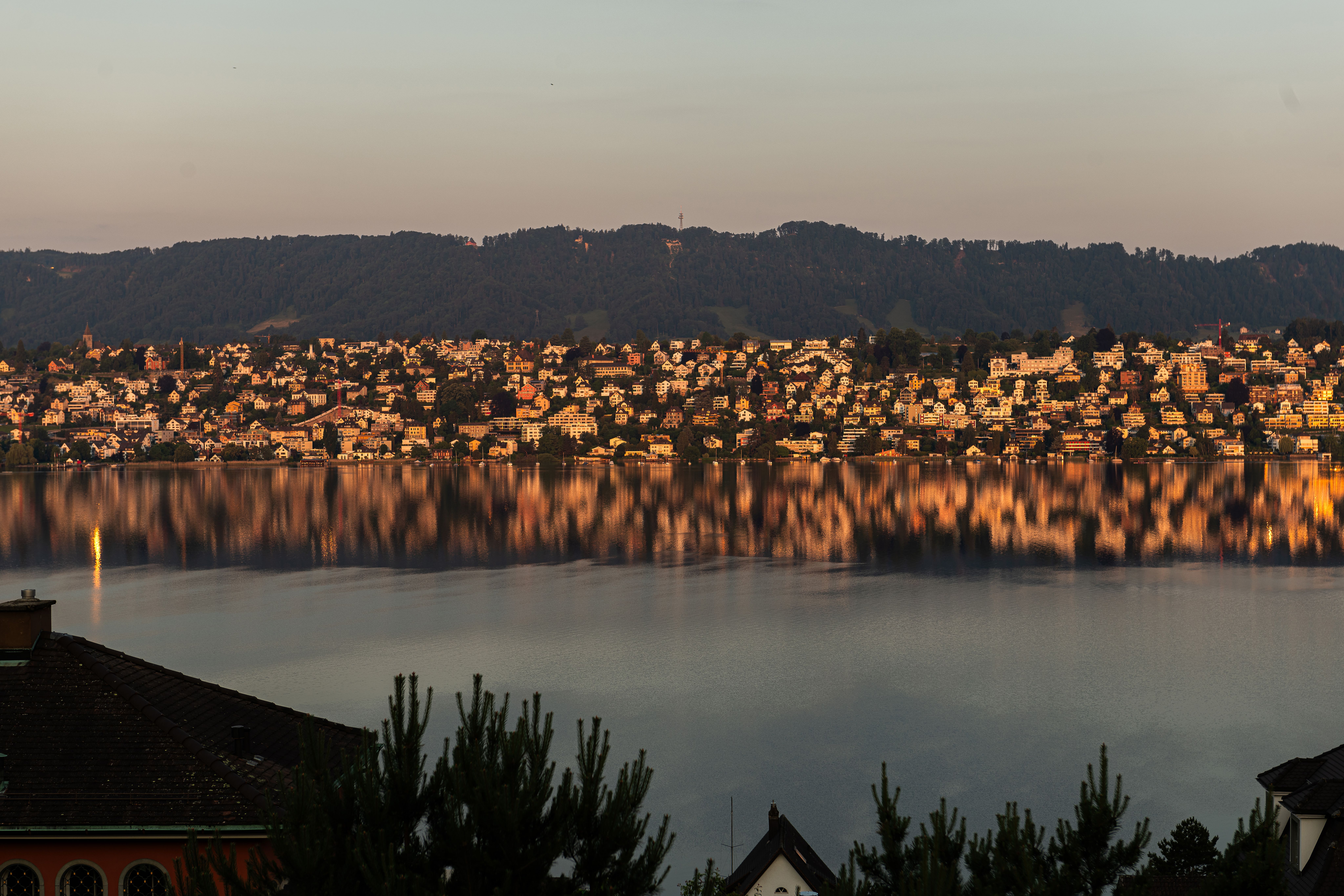 Lake Zurich at Sunset