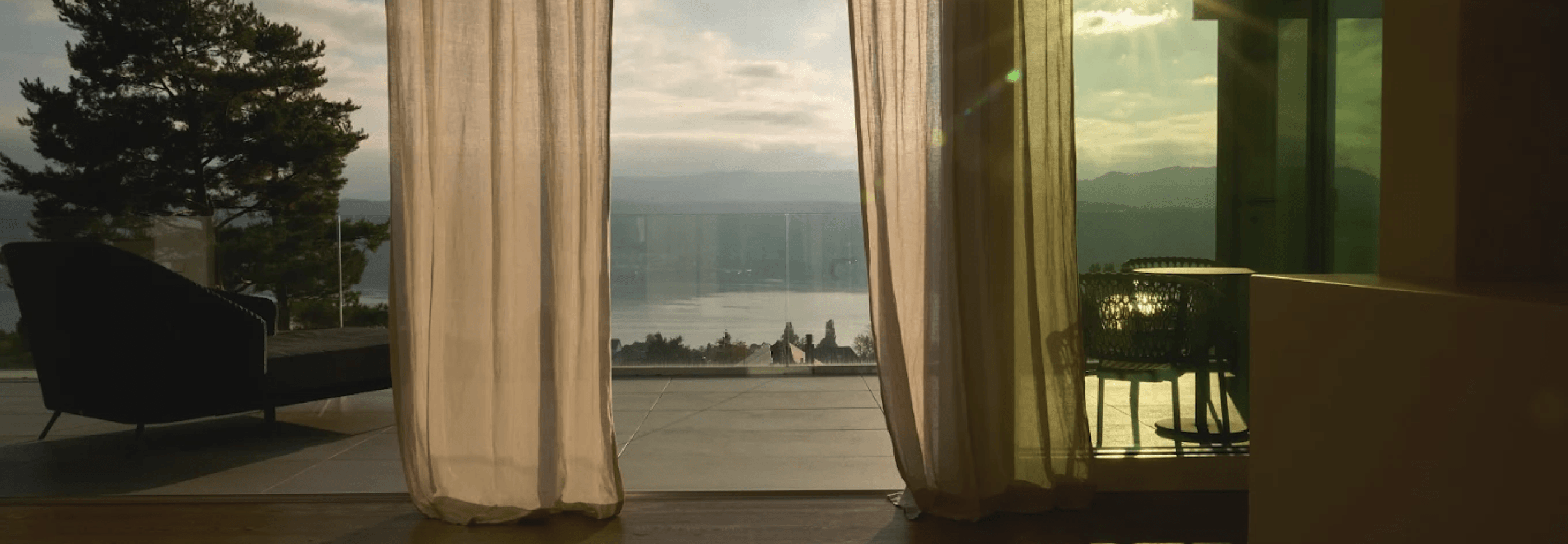 Balcony view from a distance place