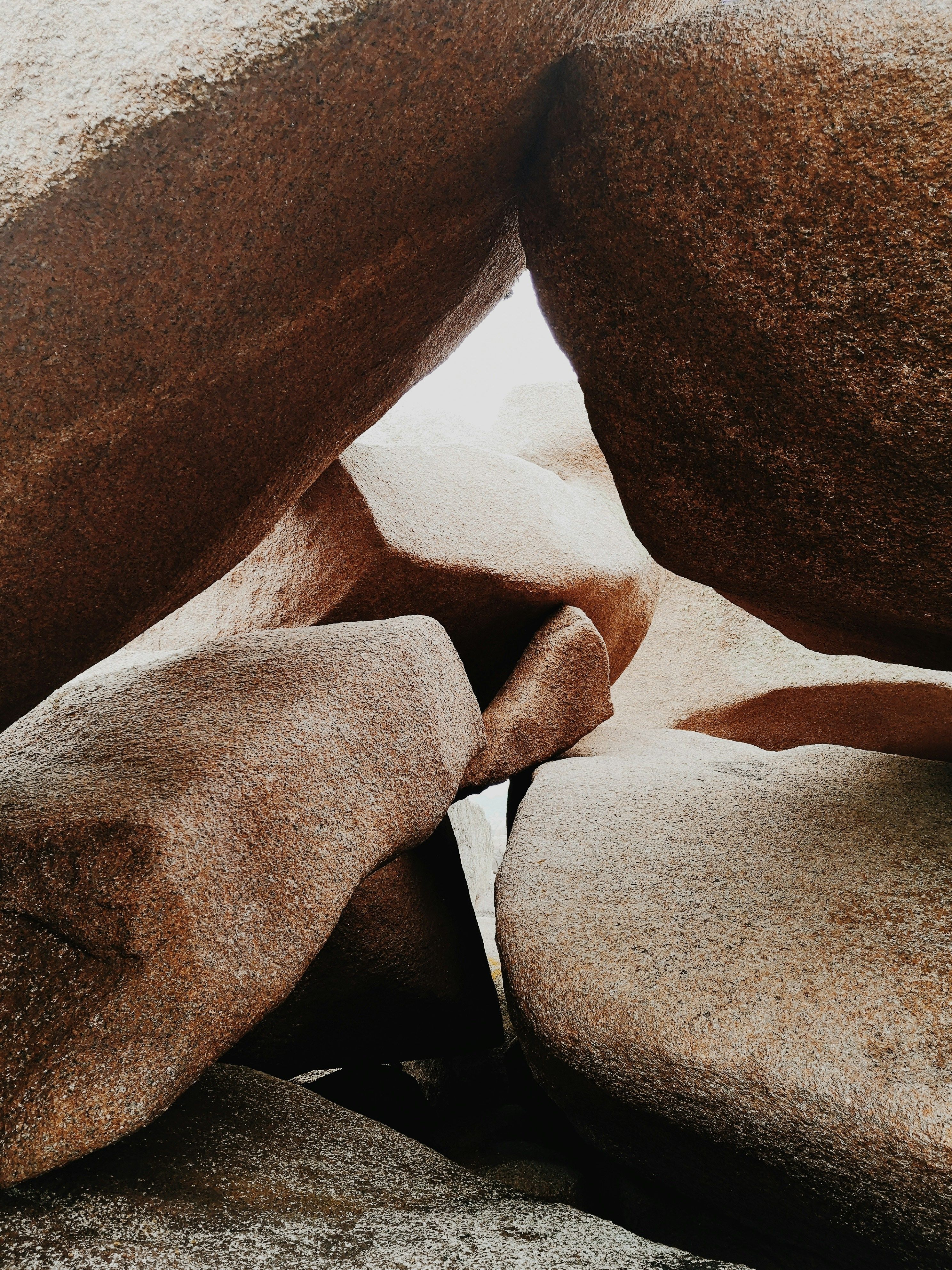 Stones of varying sizes stacked on top of each other