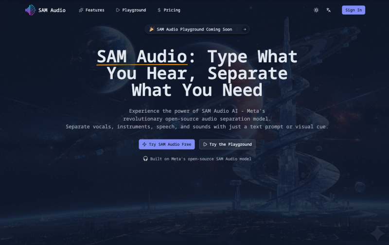 image of SAM Audio