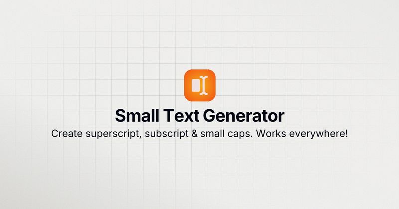 image of Small Text Generator
