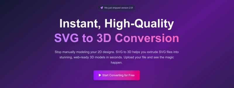image of SVG to 3D Converter