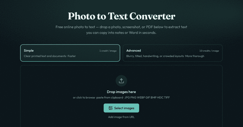 image of Photo to Text Converter