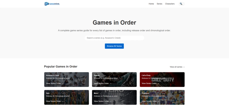 image of Complete Game Series Guide image of Complete Game Series Guide