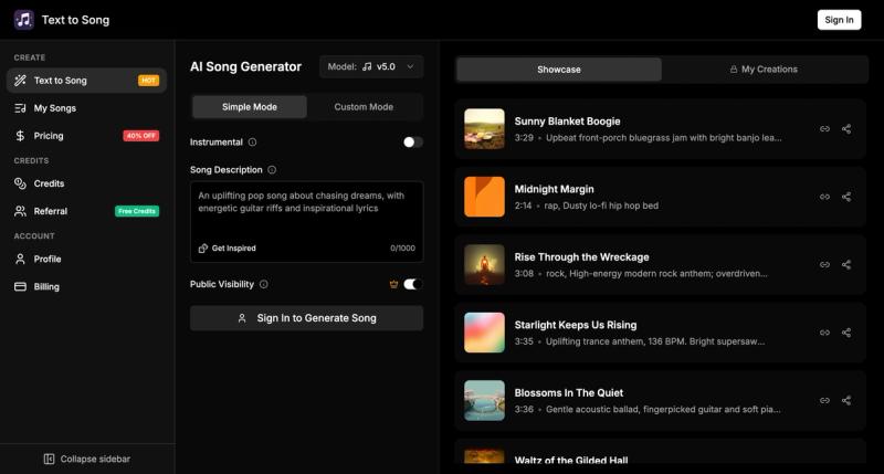 image of Text to Song image of Text to Song