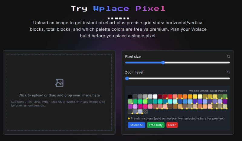 image of wplace paint tool