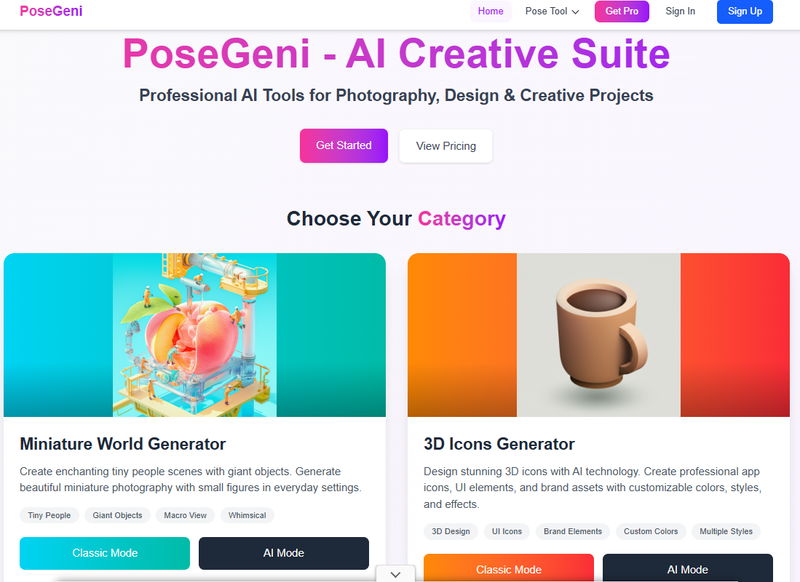 image of PoseGeni - AI Pose Generator