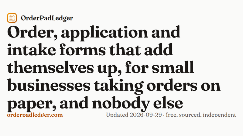image of OrderPadLedger image of OrderPadLedger