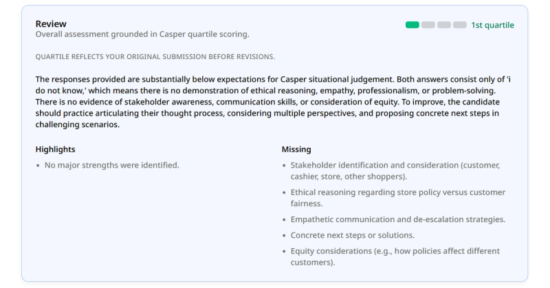 image of Casper Practice Test image of Casper Practice Test