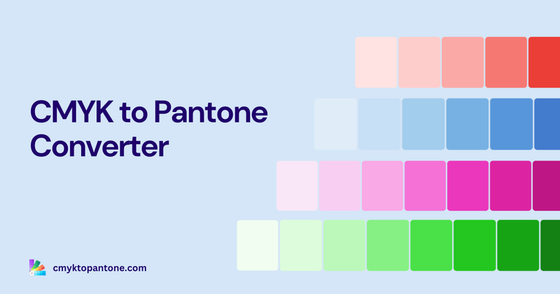 image of CMYK to Pantone Converter