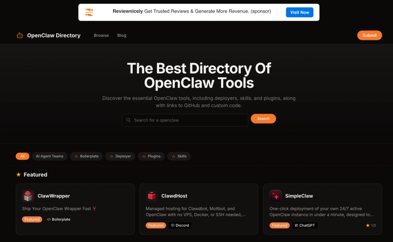 image of OpenClaw Directory image of OpenClaw Directory