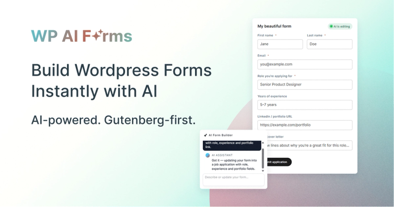 image of WP AI Forms