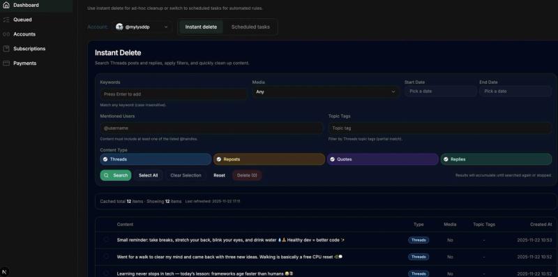 image of DeleteThreads