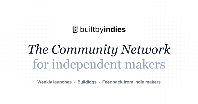 image of Builtbyindies image of Builtbyindies