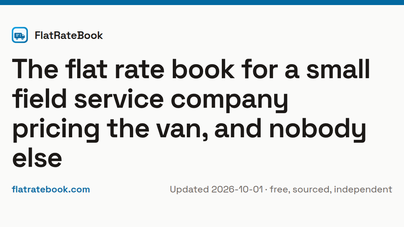 image of FlatRateBook
