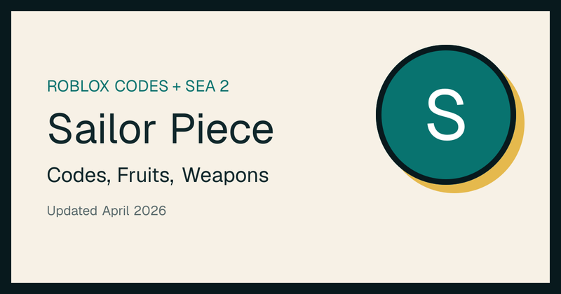 image of Sailor Piece Guide