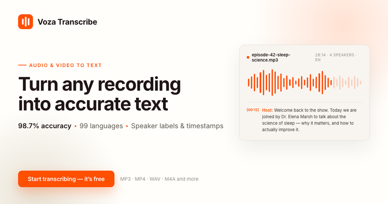 image of MP3 to Transcript
