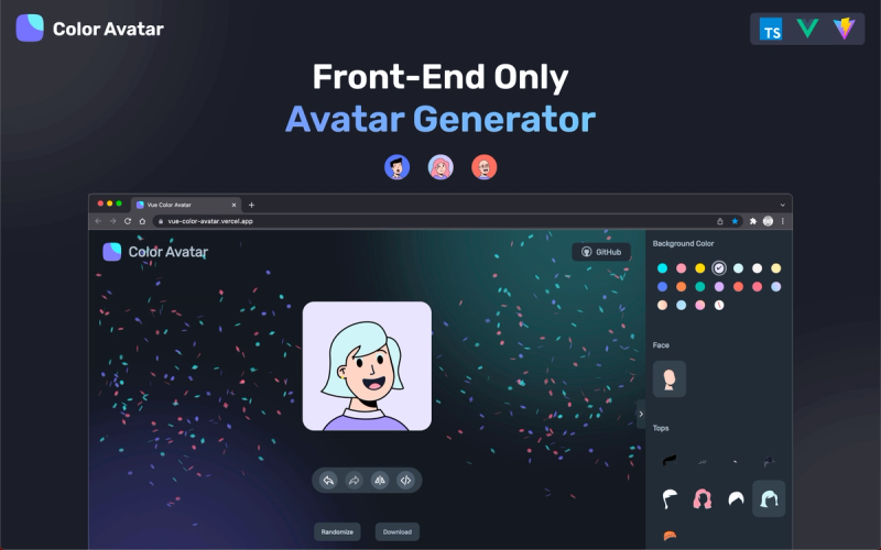 Image for Vue Color Avatar on turbo0.com Image for Vue Color Avatar on turbo0.com