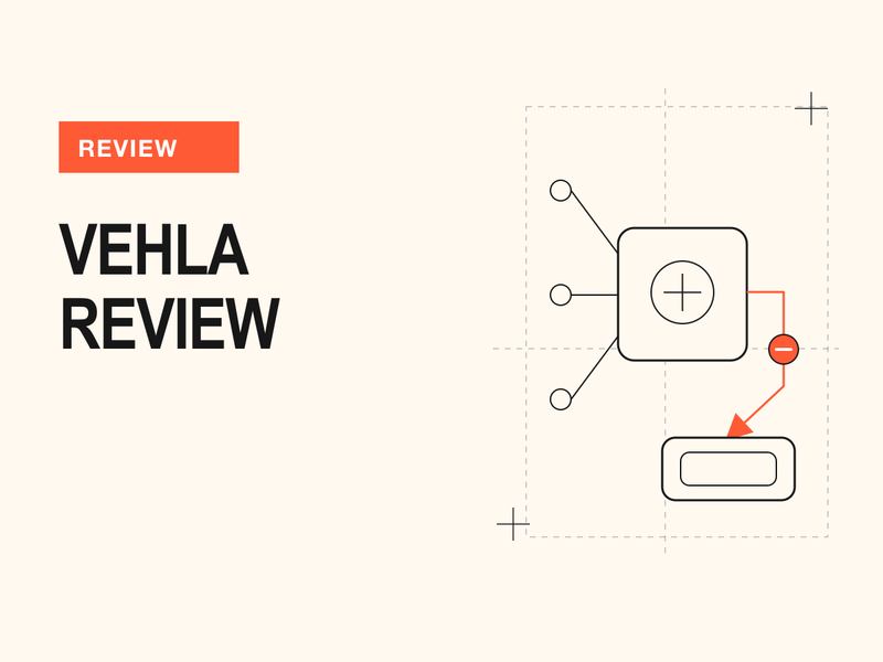 Vehla Review technical wireframe cover illustration Vehla Review technical wireframe cover illustration