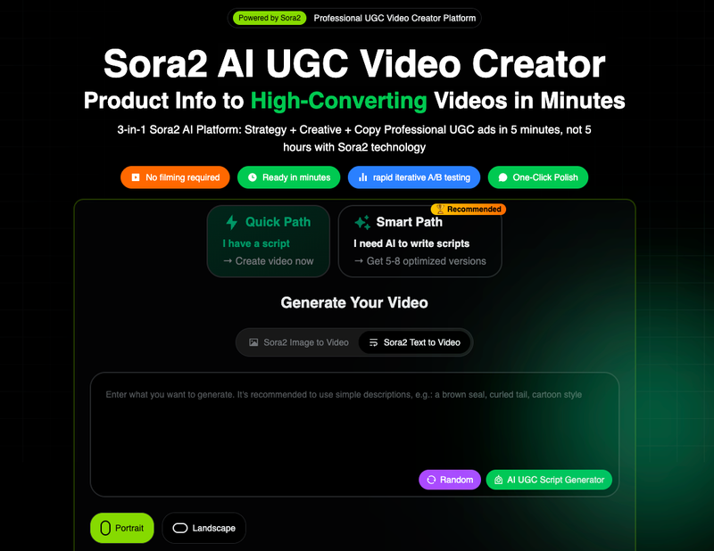 image of  AI UGC Video Creator