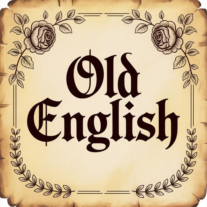 image of old english font