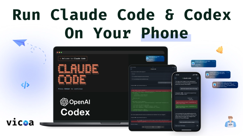 image of Vicoa - Vibe Code Anywhere
