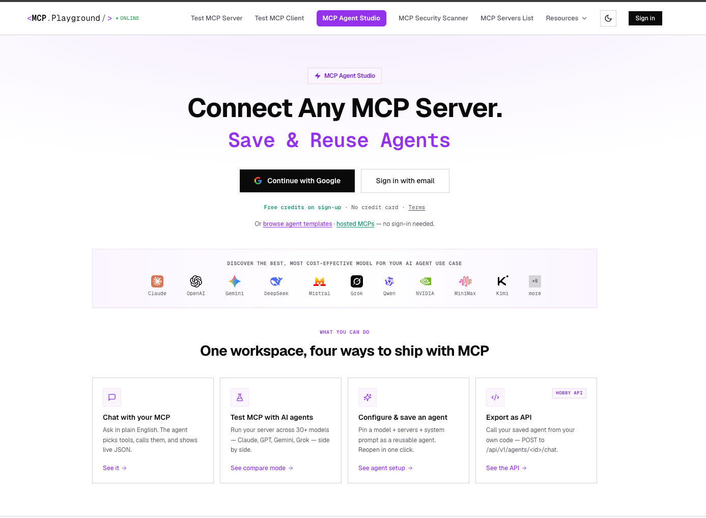 MCP Playground Online logo