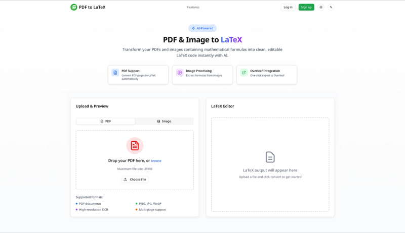 image of PDF to LaTeX
