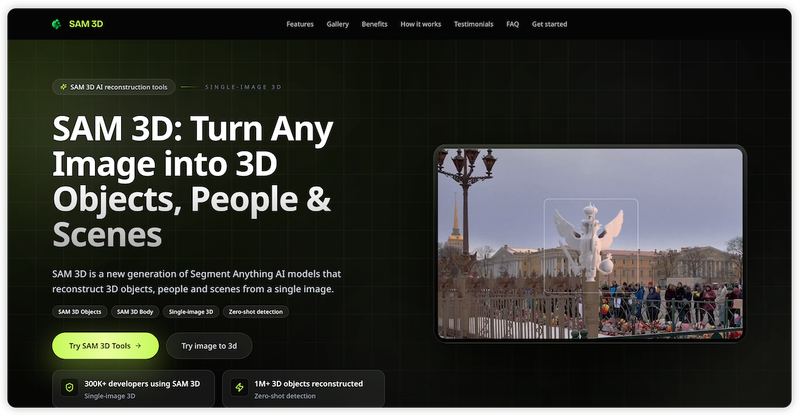 image of SAM 3D image of SAM 3D