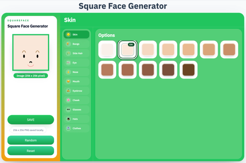 image of Square Face Generator