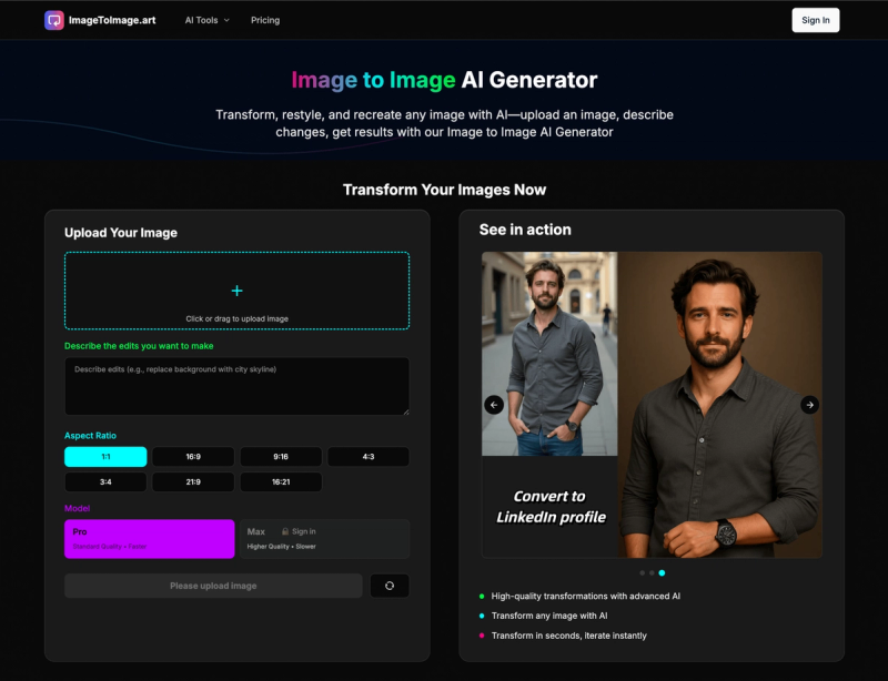 image of Image to Image AI Generator