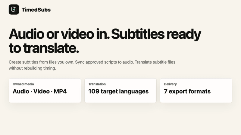 image of TimedSubs