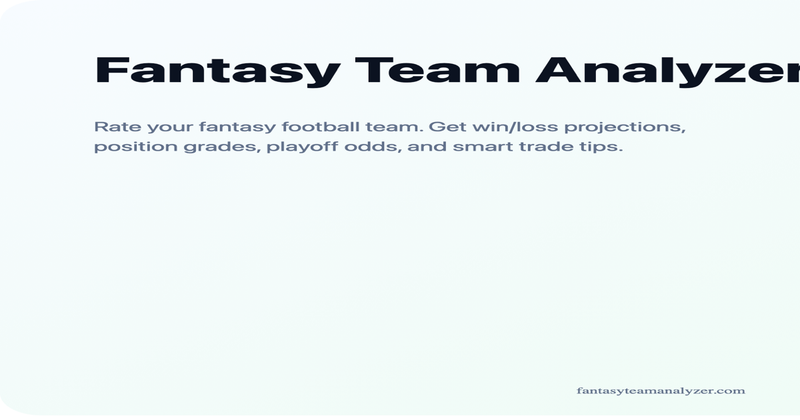 image of Fantasy Team Analyzer
