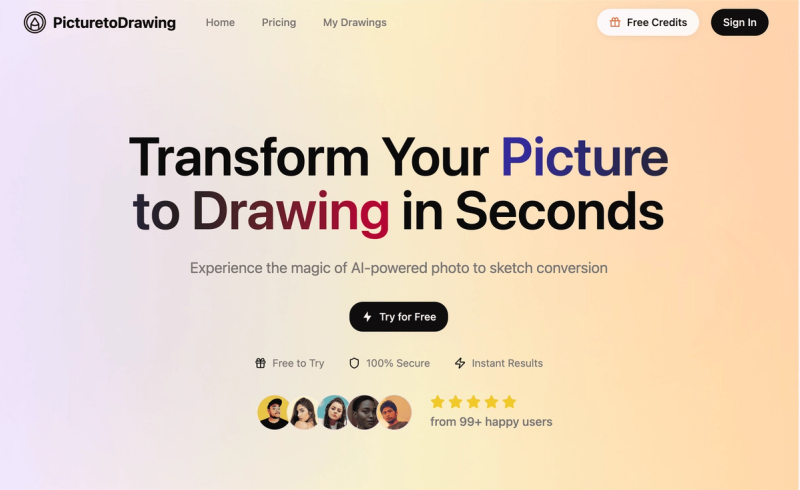 image of Picture to Drawing
