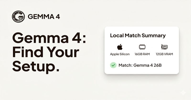image of Gemma 4 Local Hardware Matcher