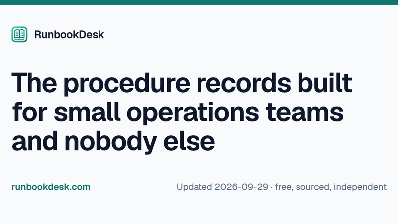 image of RunbookDesk