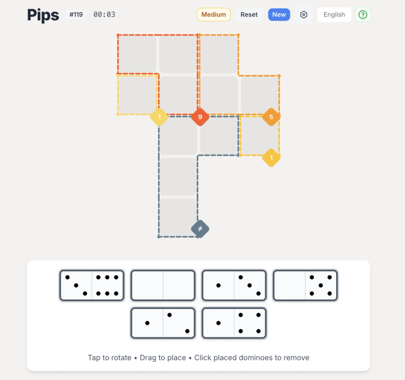 image of Pips Game - Play Unlimited