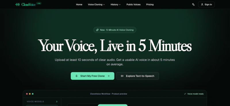 image of Clone Voice AI image of Clone Voice AI