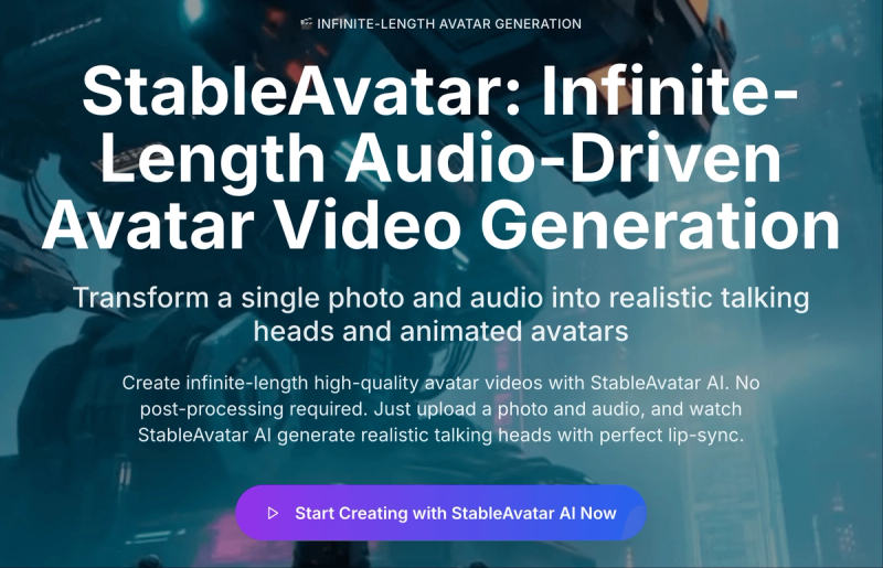 image of StableAvatar AI image of StableAvatar AI