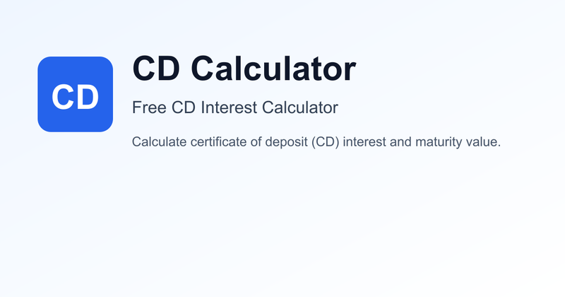 image of CD Calculator